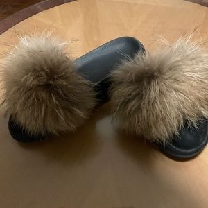 Real Fur Slides